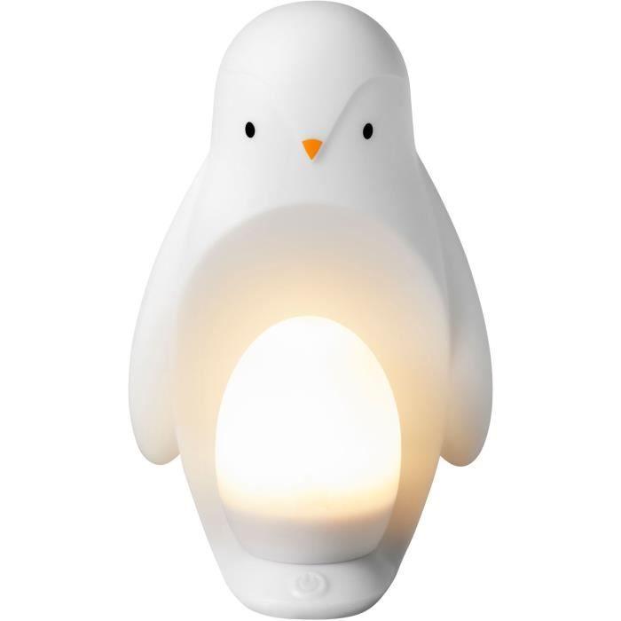 Tommee tippee veilleuse pingouin 2-en-1, œuf lumineux nomade, luminosité réglable, usb