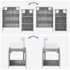 Bathroom Cabinet Set 5 Pcs Grey Sonoma 53 X 15.5 X 70 Cm