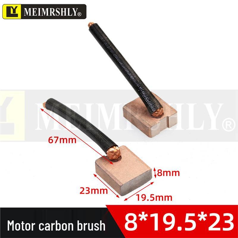 Compatible Carbon Brushes for Valeo, Remy, Jenory, Hanla Alternators - 4.5x6.5x17 mm, High Wear Resistance