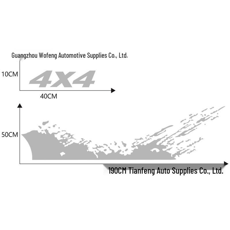 Ford F-150 Raptor Off-Road SUV Body Decal Sticker D531