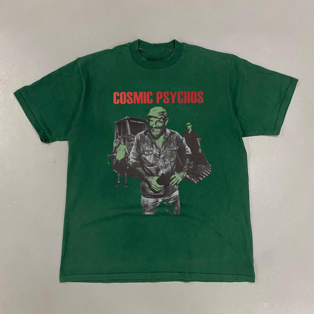 COSMIC PSYCHOS 40th Anniversary Short Sleeve Green All Size Tee Shirt AG2341 Unisex T-Shirt XL