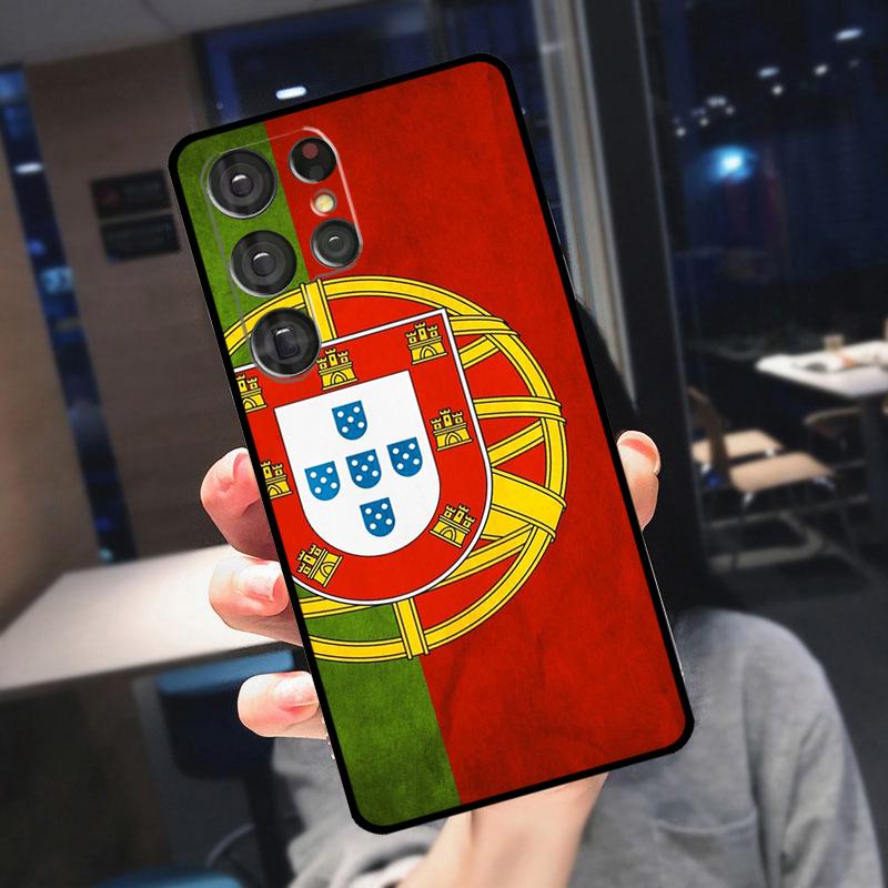 

Portugal National Flag Cover For Samsung Galaxy S23 S24 S25 Ultra S21 S22 S20 S9 S10 Plus S21 FE S24 FE Phone Case Galaxy S24 FE