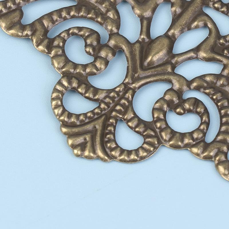 10Pcs Metal Decorative Corner Cover Edge Protector For Book Scrapbook Photo Album Frame Jewelry Chest Gift Wine Wooden Box Case