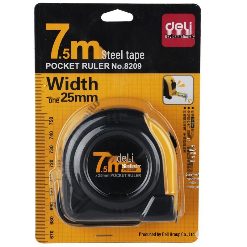 Deli 7.5m Steel Tape Measure