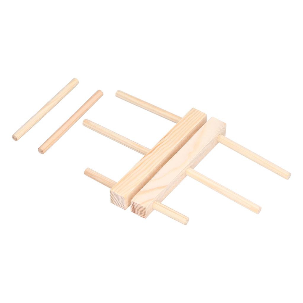 Wooden Dish Plate Drain Rack Non Defrmation Dinnerware Storage Organizer for Dish Plate Bowl Cup Pot Lid