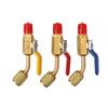 R12 R134a Ball Valve Charge Hose Adapter Set