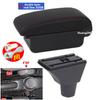 For Fiat Panda II 2 Armrest Box Arm Elbow Rest Center Console Storage box USB Port Interior Dedicated Retrofit Car Accessories