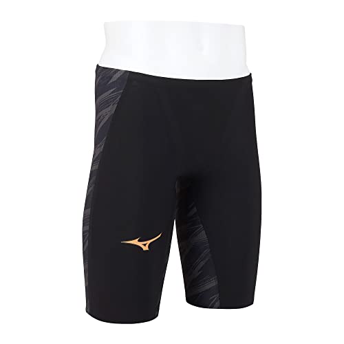 [Mizuno] Swim Competitive Swimming Challenge Swimmer Boys GX/SONIC V MR Half Spats N2MB0002 90: Black Size: 130 FINA (International Swimming