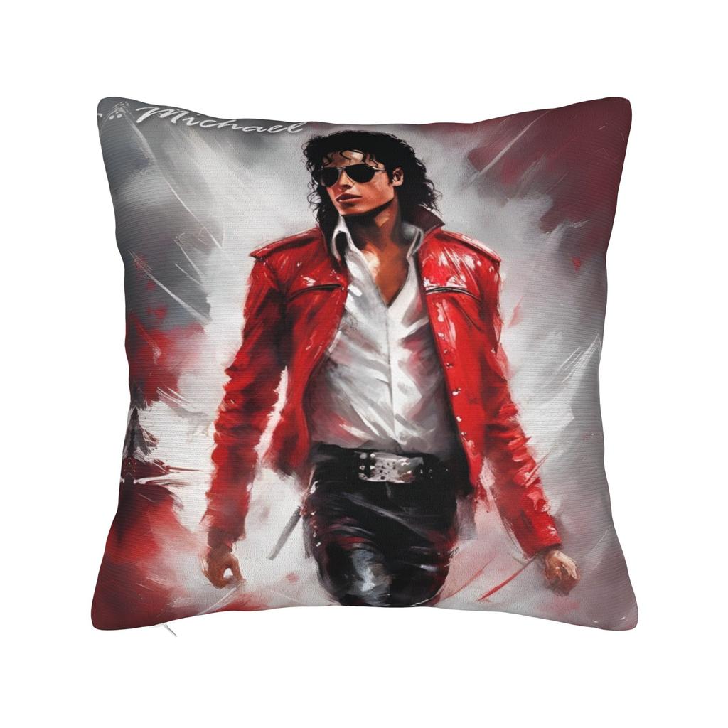 Beat It piano MJ king of pop Square Pillow Cases Cushion Cover Awesome Zippered Decor Pillowcase for Home 18"x18"