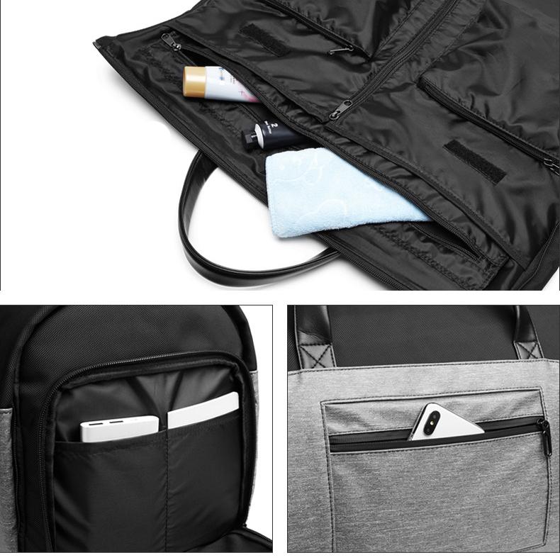 Borsa da Viaggio Pieghevole da Uomo per Affari Viaggi a Breve Distanza Portatile a Spalla Outdoor Impermeabile Multifunzionale per Abito Borsa da Palestra