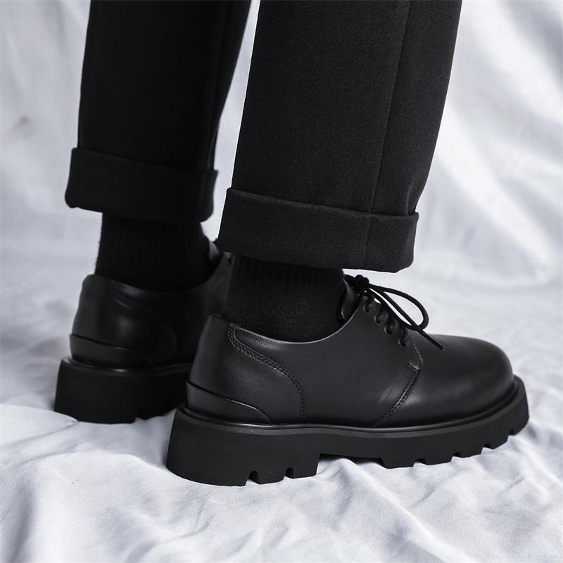 3185 men's shoes spring new leather versatile trend men's casual leather shoes commuter business groom wedding shoes