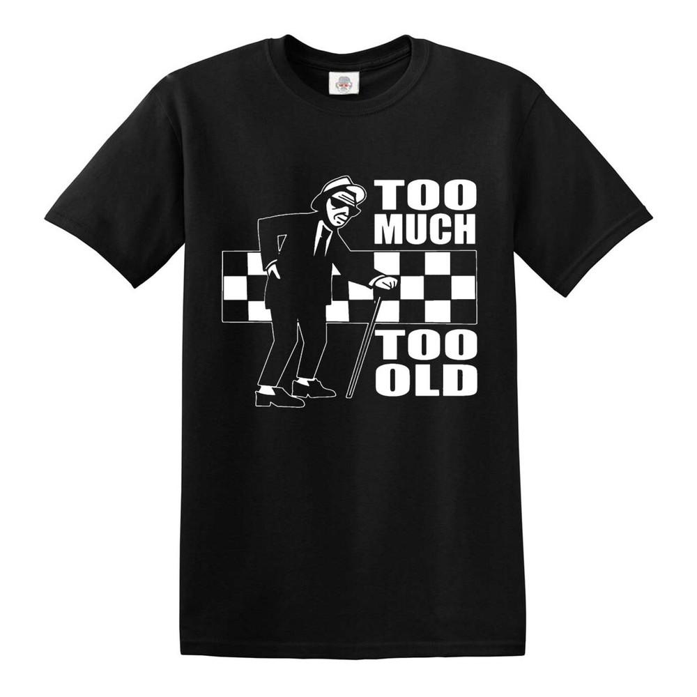 Too Much Too Old TShirt Ska 2 Tone Records Music Retro Top Tee Unisex T-Shirt L