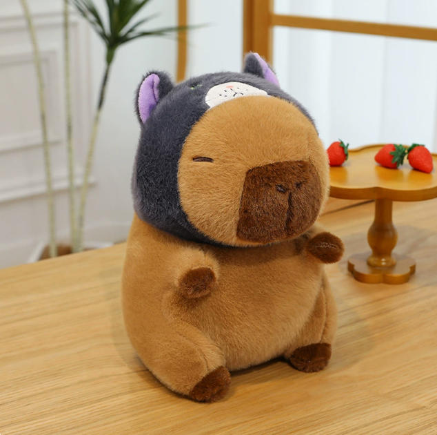 Capybara Plush Doll Cute Capibara Anime Fluffty Toy Kawaii Plushie Happy Birthday Doll Gift For Girl Friend Soft Stuffed Animals
