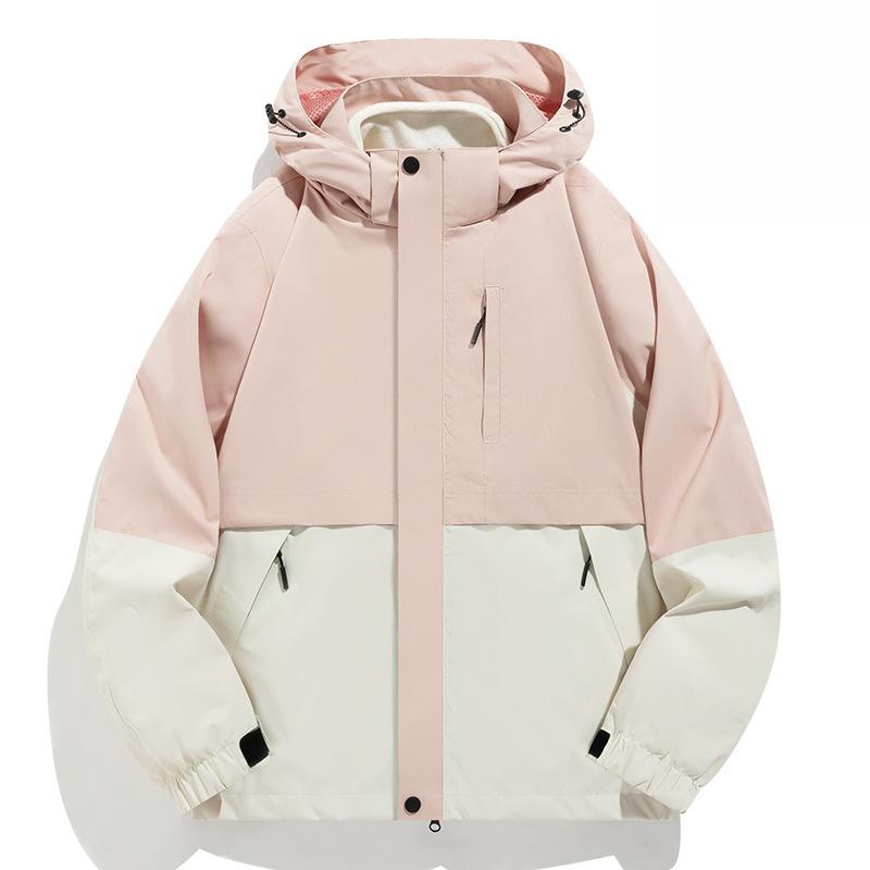 Herbst und Winter Drei-in-Eins Outdoor Wasserdicht und Atmungsaktiv Große Größe Bergsteigeranzug Herrenjacke