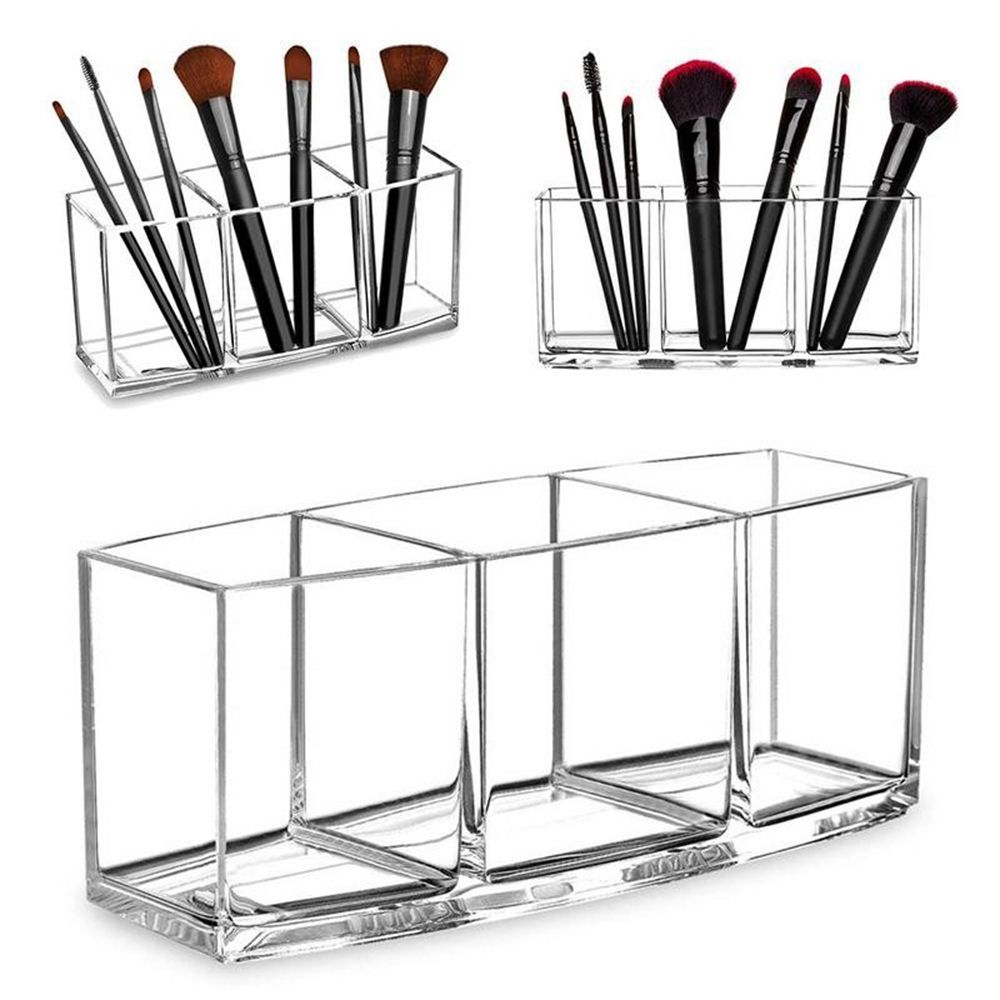 

Table Storage Box Dispenser Makeup Holder Makeup Organizers Toothbrush Holder Bathroom Organizer прозрачный