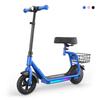 IScooter iK7 Monopattino Elettrico per Bambini con Cestino&Sedile Rimovibile Motore 250W 3 Modalità di Velocità Monopattino per Bambini da 8.5 Pollici