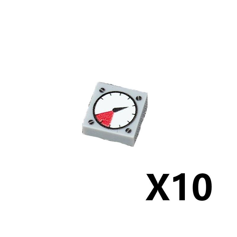 Accesorii Imprimate Oras Blocuri de Constructie Controller Calculator Monitor Tastatura Tablou de Bord Telefon Mobil Radio Mini Caramizi Jucarii pentru Copii