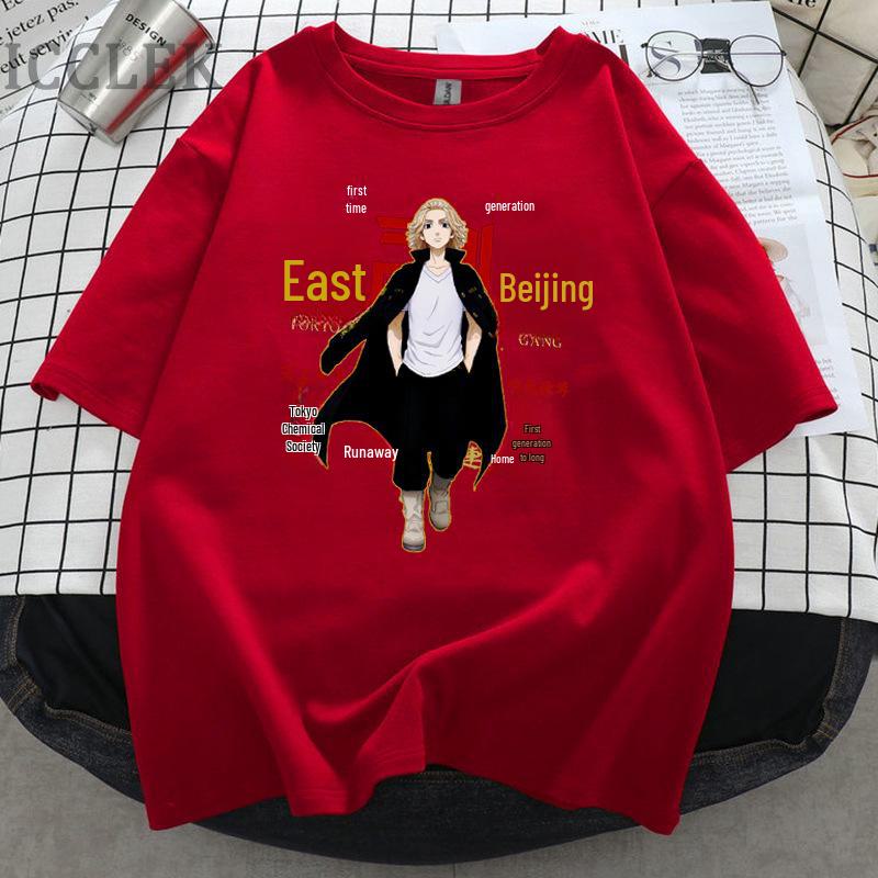 

Футболка унисекс с коротким рукавом в стиле аниме «Токийские Мстители» 2021 года Extra Large