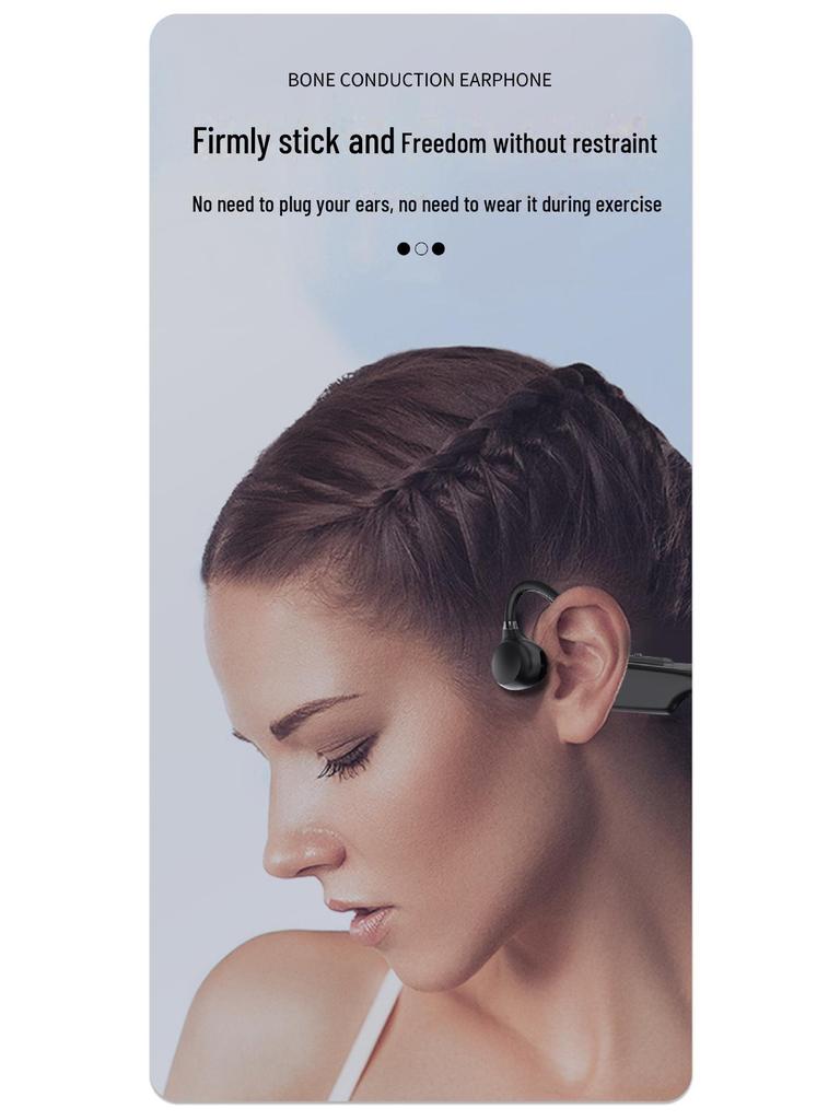 X1 Sound Conduction Bluetooth Sports Headset with TF Card, Heavy Bass, Wireless for Music and Gaming