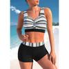 Bikini Deportivo de Verano para Mujer, Traje de Baño de Dos Piezas, Moderno y Sexy, Hombros Descubiertos, Tallas S-5XL