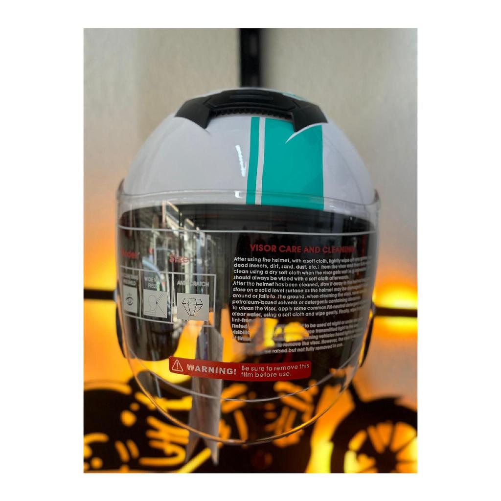 Jk 526 Half Helmet With Sun Visor