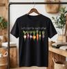 Let's Root for Each Other Funny Veggie Graphic Black T-Shirt Tee - H164