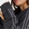 adidas Felpa Larga con Striscia Laterale Ricamata con Logo Originals da Donna Nera IP7134