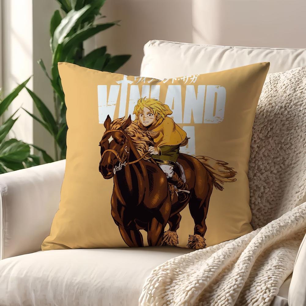 Cartoon VVinland SSaga cushion cover For Pillow Printing Sofa Decoration Home Car Room Coffee Shop Office Nordic Simplicity
