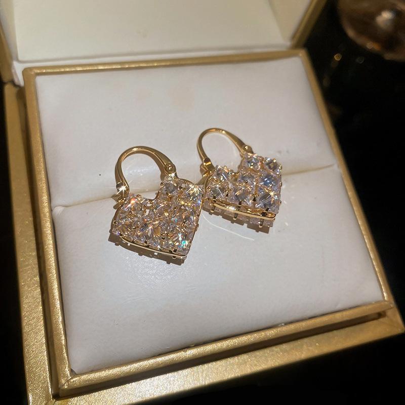 Geometric Double-layer Earrings, European and American Personality Trend Earrings, Casual Versatile Earrings, Niche