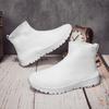 Spring Couple Socks Shoes Breathable Mesh High-Top Casual Shoes One Pedal Thick-Soled Fly-Woven Sports Shoes