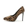 3 Waterproof Platform Leopard Print High Heels Women's Pointed Thin Heels Super High Heels Sexy Suede Shoes