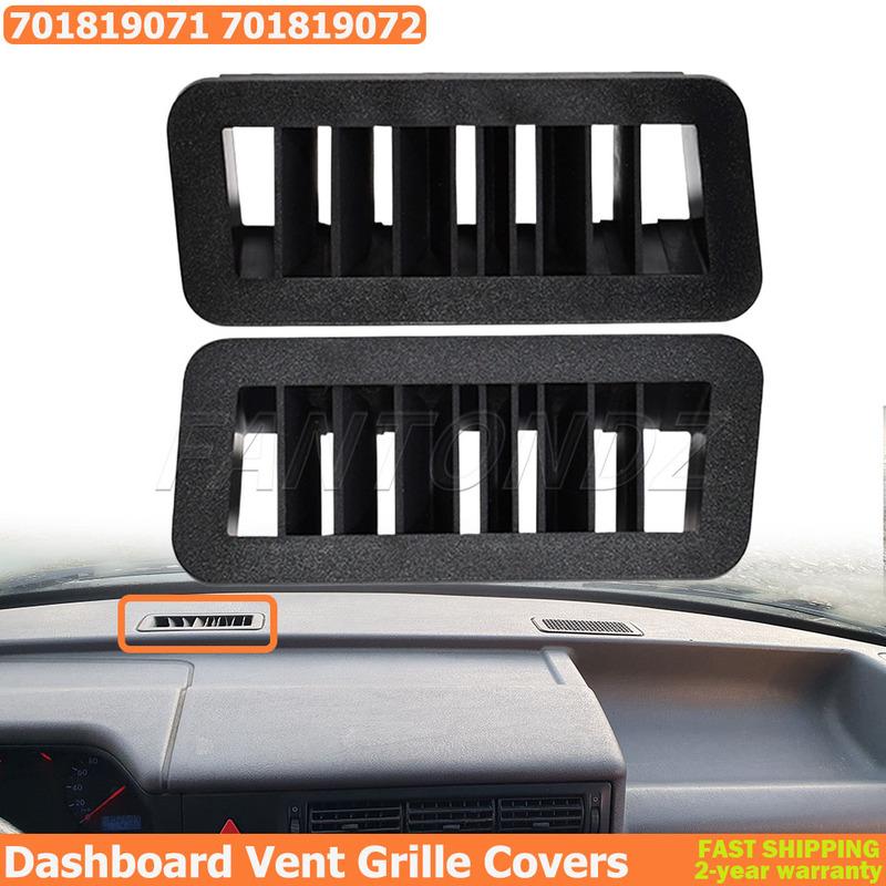 701819071 701819072 Per VW Transporter T4 1990-2003 Multivan Caravelle MK4 Griglia di Copertura Bocchetta Cruscotto 2 Pezzi Accessori Auto