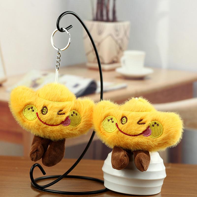 

Keychain Plush Ingots Creative Cartoon Bag Decoration Car Key Accessories For Girl Gift A