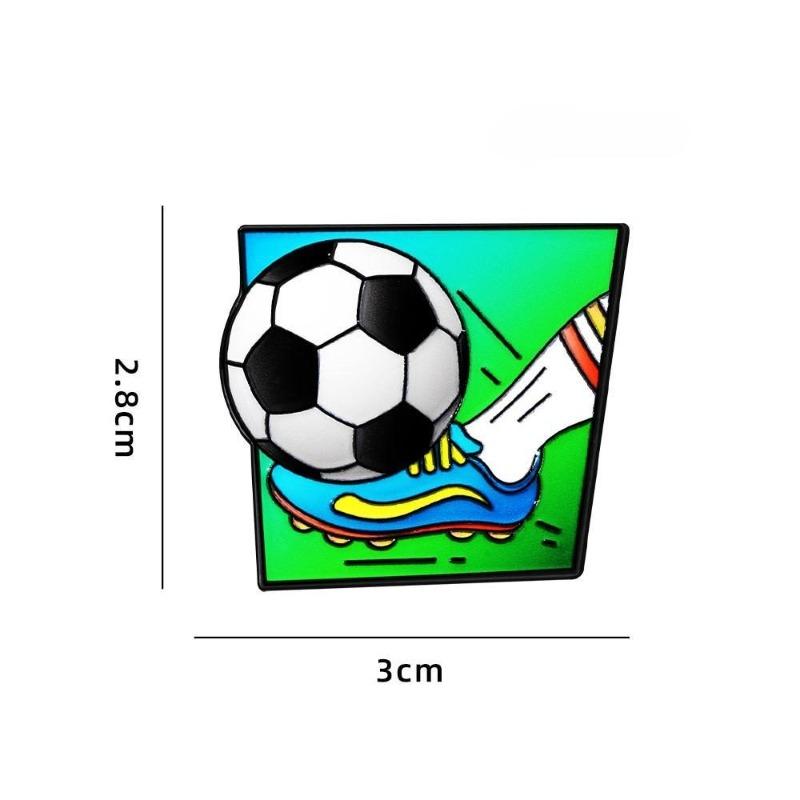 1Pc Cartoon Basketball Football Badminton Metal Badge Student Backpack Hat Denim Coat DIY Deco Lapel Pins Boy Couple Brooch
