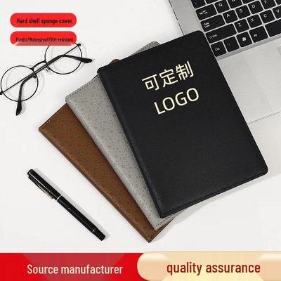 Custom Logo A5/B5 Business Notebook with Thick Hard Cover for Meetings and Note-Taking