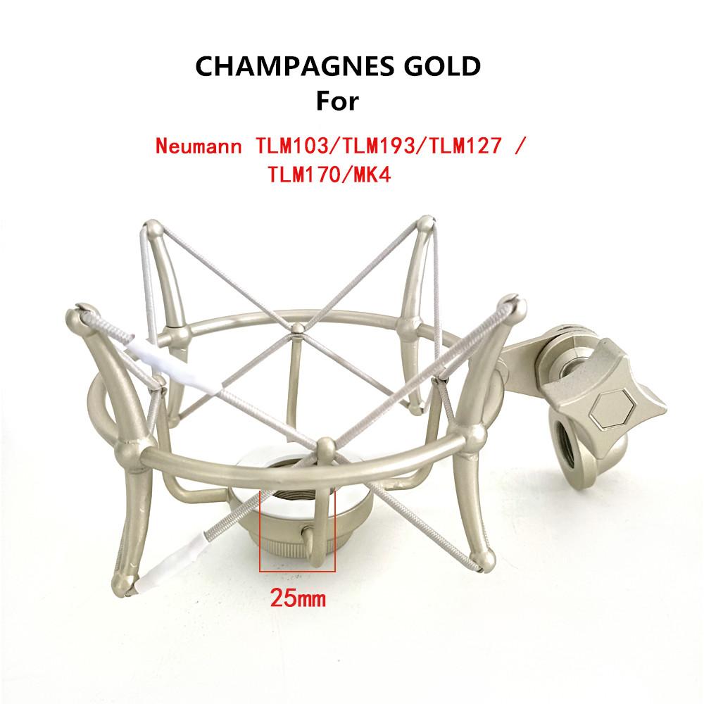 Professional Mic Microphone Metal Shock Mount for Professional Microphones, Suitable for U87,TLM102,103,107;KMS105,M147,149