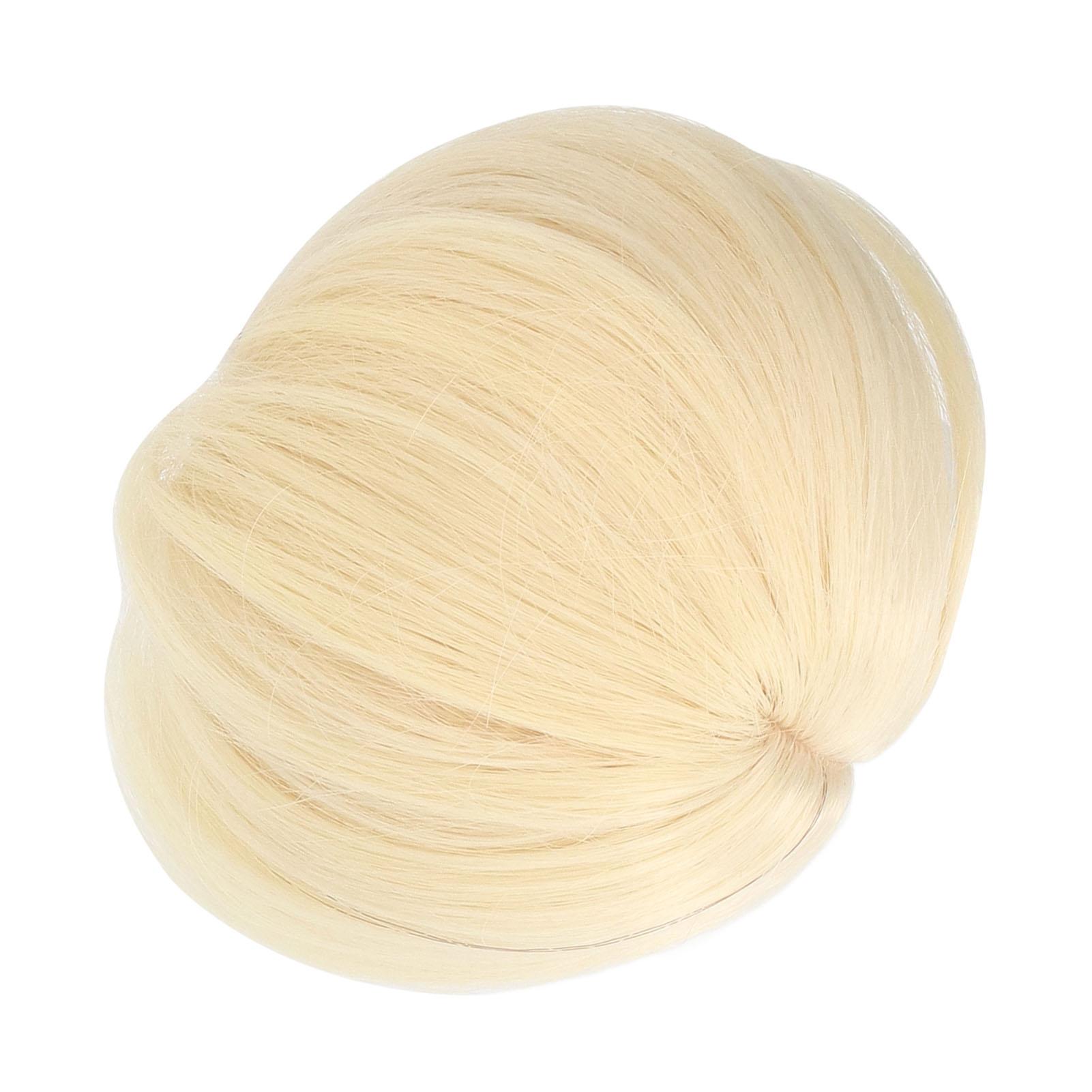 

Парик для кукольных волос, эластичная высокотемпературная сетчатая ткань, светло-русый кукольный парик, короткий для 13 лет