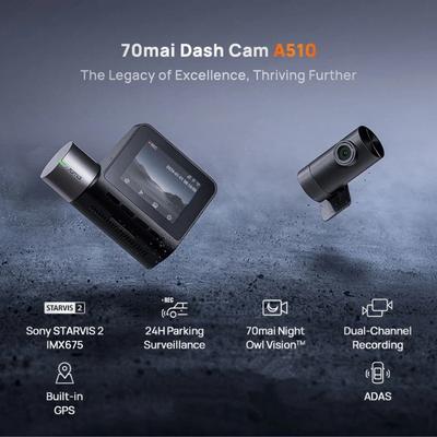 WIFI Dashcam, Auto-Kamera, Video-Rekorder, DVR, GPS Dual-Kanal-Rekorder, Full HD Touchscreen, G-Sensor