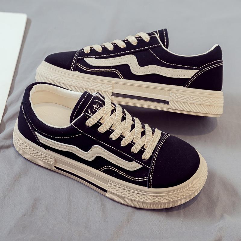 Spring and Autumn New Canvas Shoes Women's Versatile Flat Bottom Breathable Student Cloth Shoes Women's Shoes Autumn
