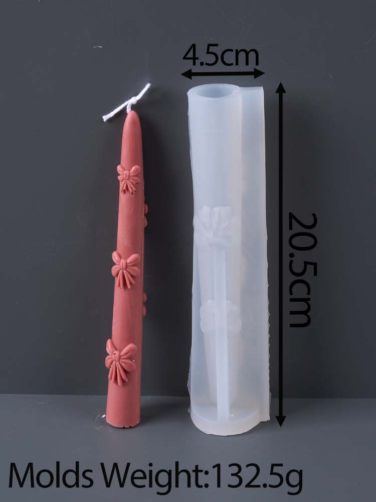 

Сделай сам Цветок и Лента Бант Свеча Силиконовая Форма Креативная Длинная Палочка Ручной Работы Свечи Украшение Материалы для Изготовления Домашний Декор Подарки