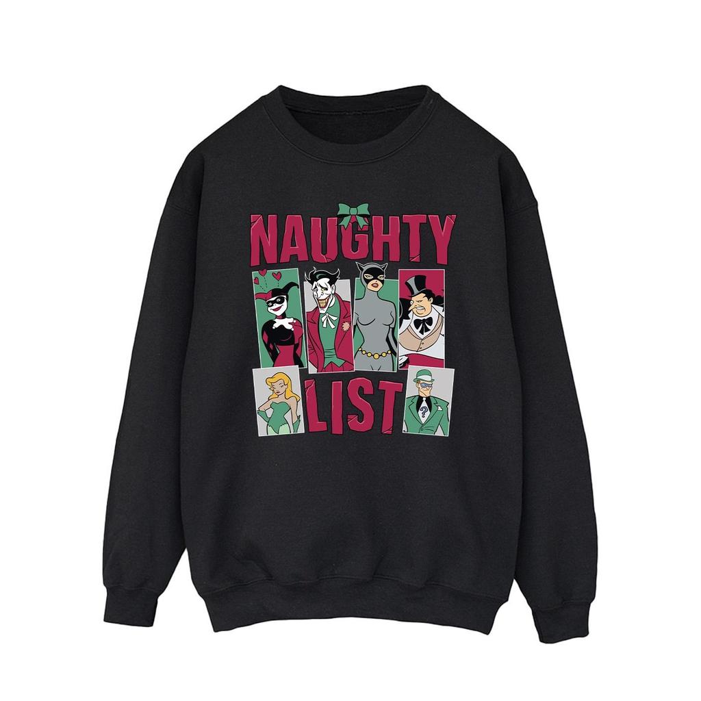 DC Comics Mens Naughty List Sweatshirt