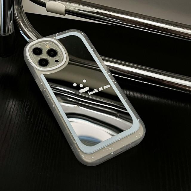 

Желтая утка смайлик мультфильм зеркало милый счастливый противоударный круглый чехол для телефона для Iphone 7 8 Plus X Xr 11 12 Pro Max Xsmax 13 Promax For iphone 14promax