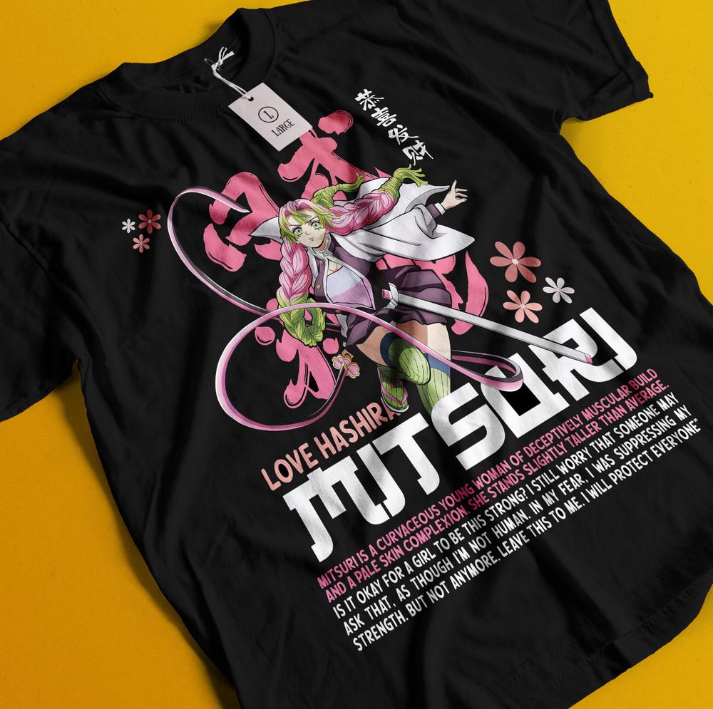 

Demon Slayer Shirt Mitsuri Kanroji Tshirt Zenitsu T-Shirt Muzan Tanjiro Doma Tee M