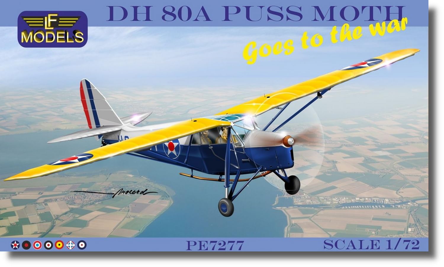 

LF Model 1/72 scale de Havilland DH.80A Puss Moth Military Aircraft Plastic Model Kit LFMPE7277 (Airplane)