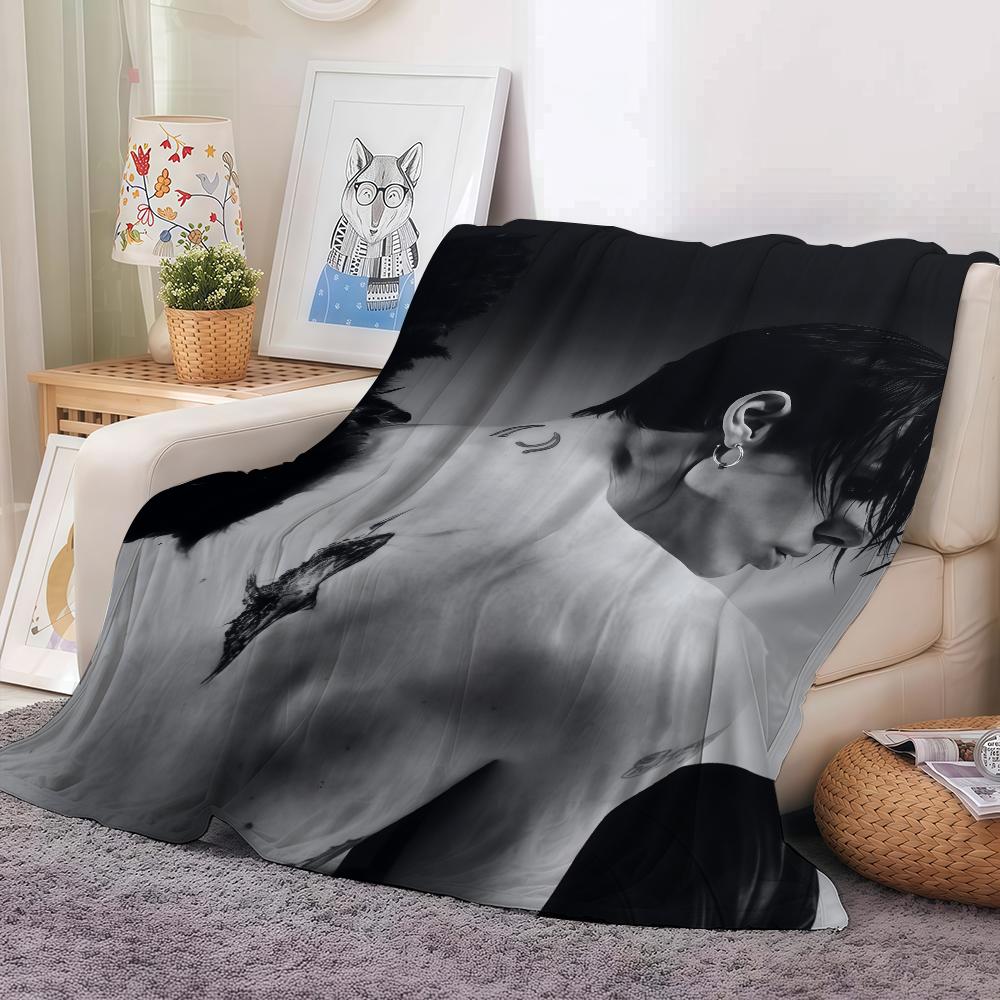 Panika Chen Unisex British Singer Yungblud Blanket For Sofa Office Bed Plane Travel Sleep Read Relax Camping Soft And Warm