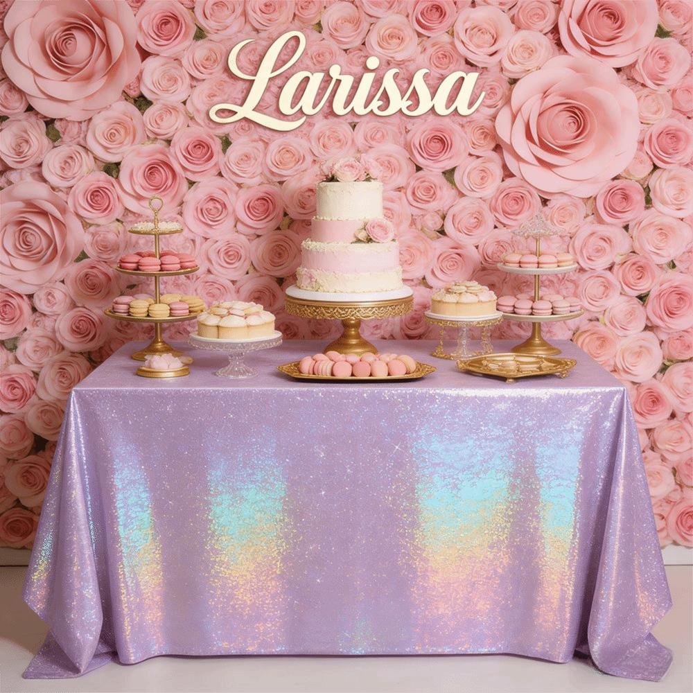 2Pcs Thickened Disposable Laser Tablecloth Iridescent Effect Birthday Tablecloth  Bachelorette Party