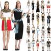 Deluxe Pharaoh Men Egyptian King Costume Desert Prince Queen Fancy Dress Cosplay