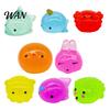 Animal Pinch Toy Mini Glitter Squeeze Toy, Whale Hedgehog Dolphin Crab Rabbit TPR Stress Ball Anxiety Relief Stretchy Ball, Party Favors Portable