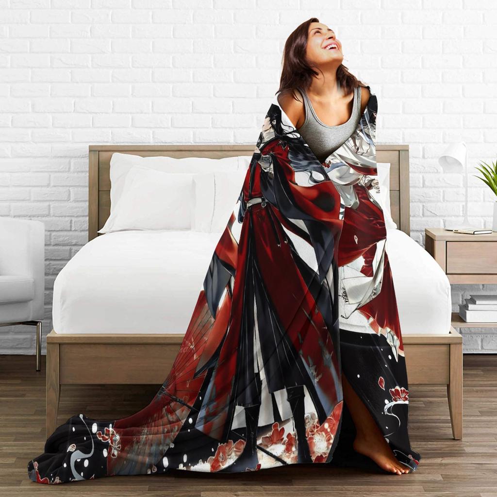 Heaven Official's Blessing Blanket Quality Super Warm  Throw Blanket Winter Travel Living Room Novelty Bedspread