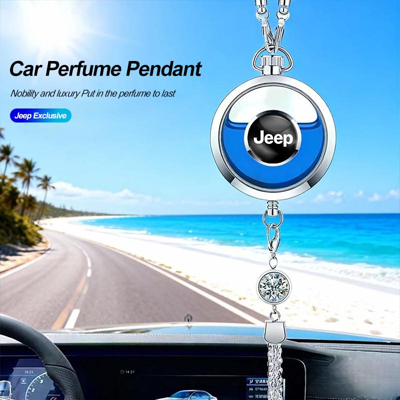 Car Perfume Pendant Auto Interior Air Freshener Diffuser For Jeep Wrangler JL Renegade Grand Compass Gladiator Cherokee Patriot